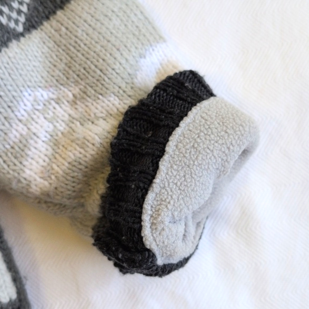 george fleece-lined acrylic knit shawl collar cardigan sweater 18-24 months baby - Picture 6 of 6